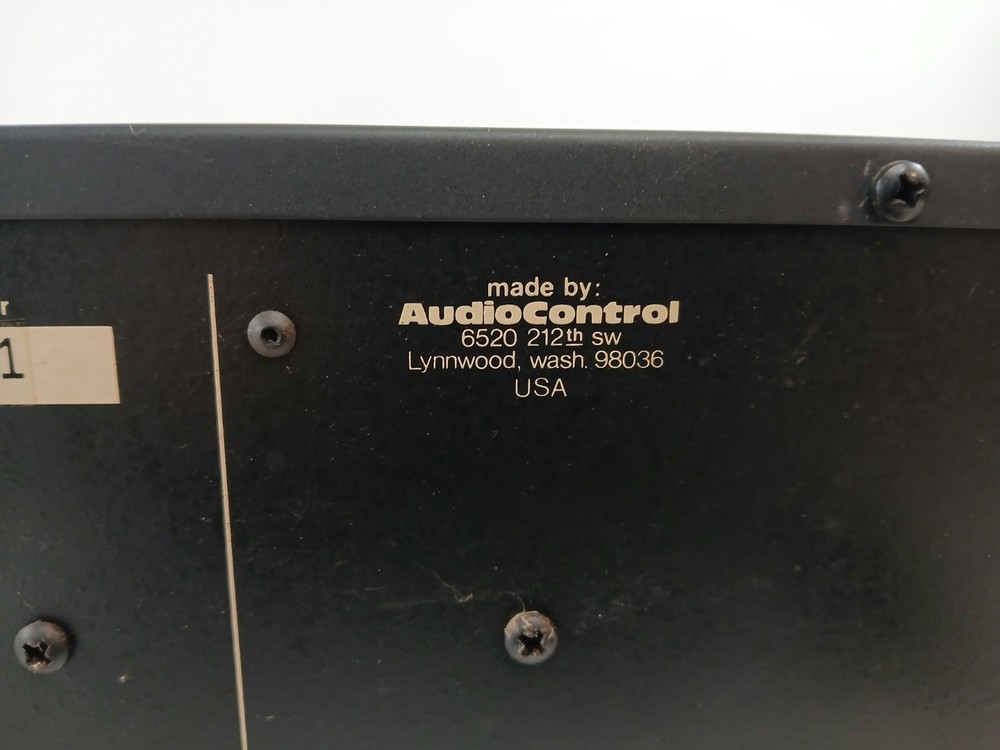 Vintage Audio Control Ten Plus Octave Equalizer Tested Working USA Silver Face