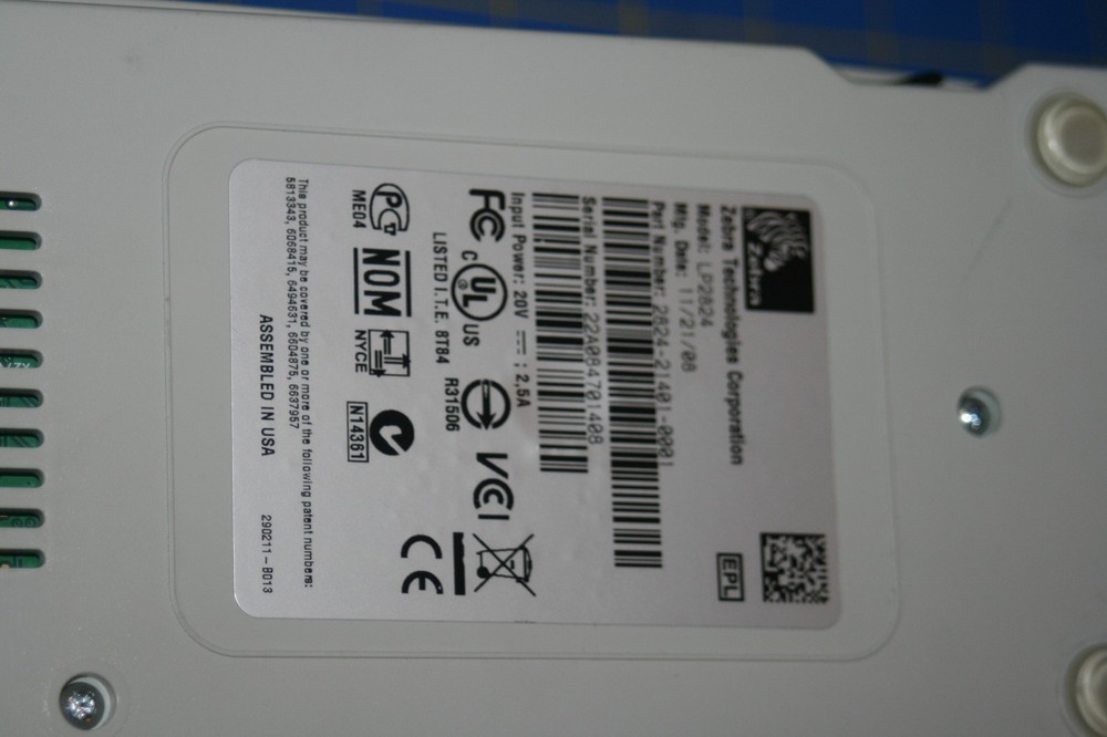 Zebra Label Printer - LP2824 AS IS