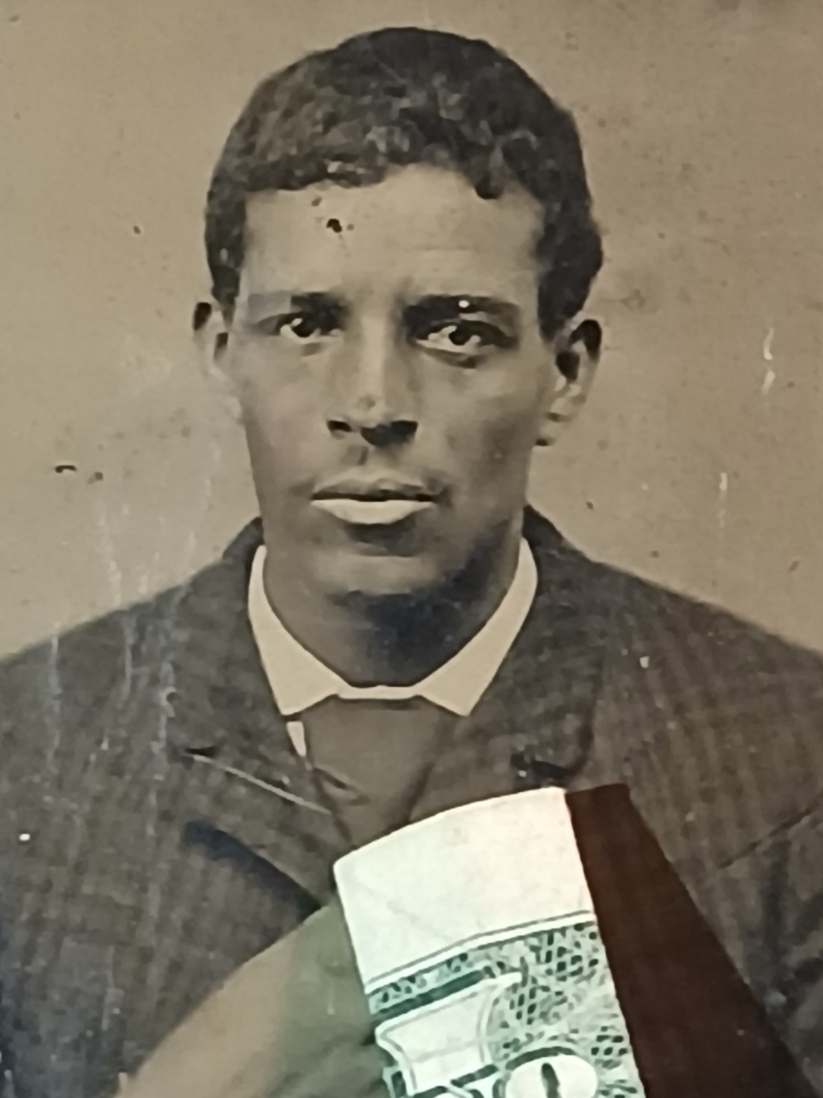 Antique African American * FISK UNIVERSITY  TINTYPE* HBCU* NASHVILLE TENNESSEE