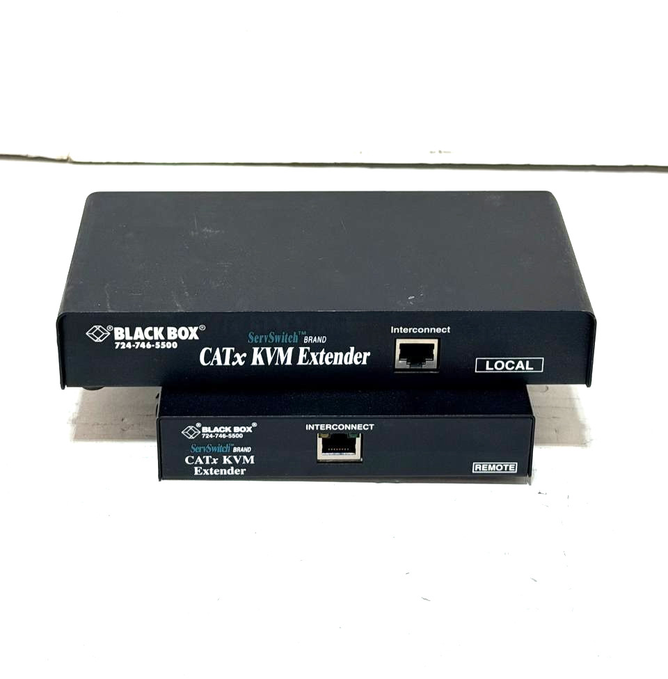 Black Box ServSwitch CATx KVM Extender Remote & Local NO Power Supply