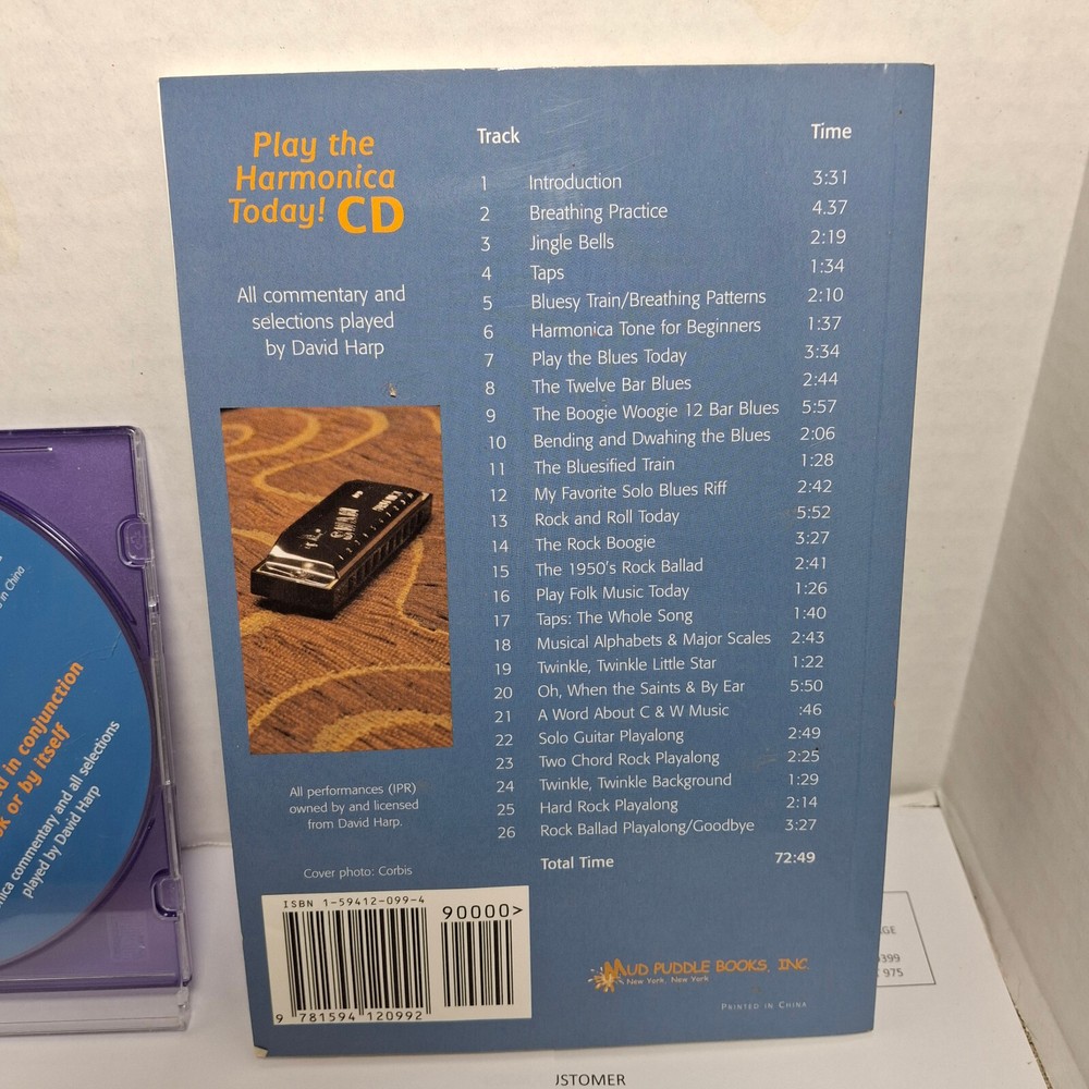 Mud Puddle Books Harmonica Instruction Book & CD" Play the Harmonica Today "2005