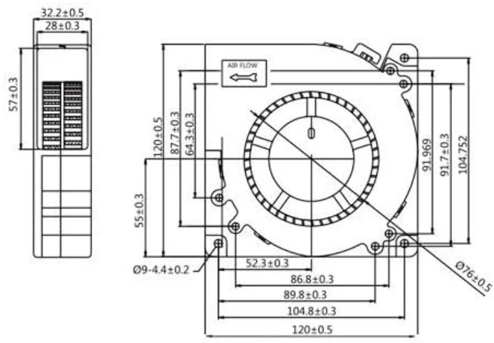 Energy-Efficient Blower Fan 120V: 42dB Quiet Operation with Maximum Airflow