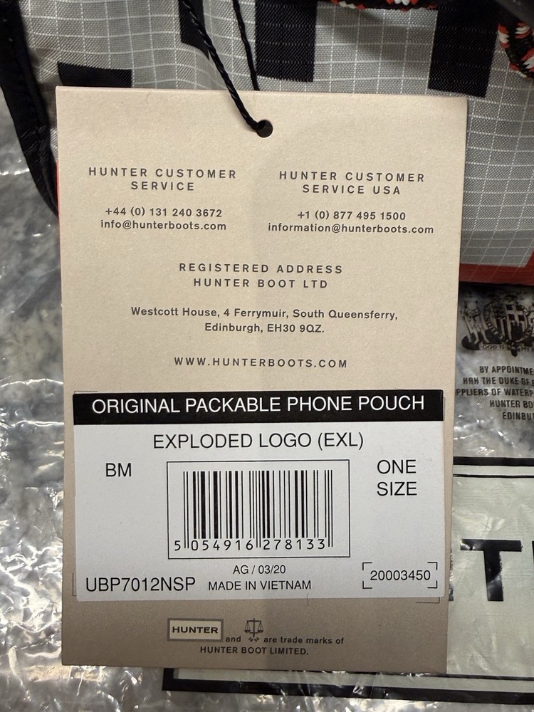 Hunter Orginal Packable Phone Pouch NEW WITH TAGS Hunter Red🔥