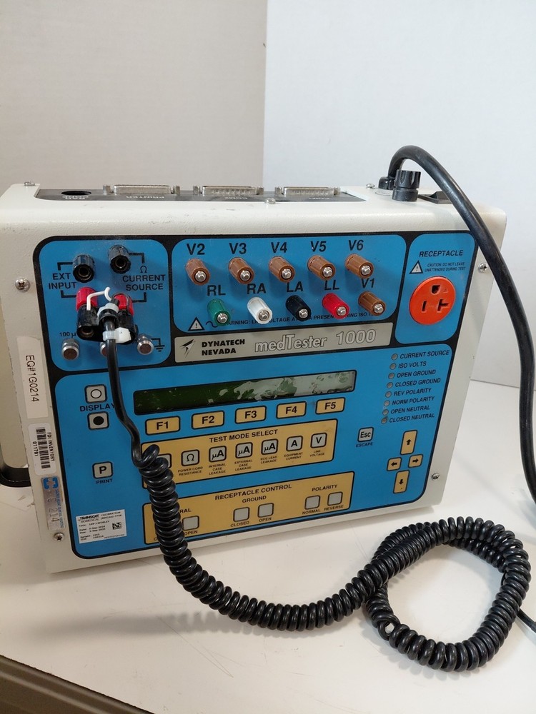 Dynatech Nevada MedTester 1000  Cannot Test , Sold As Is