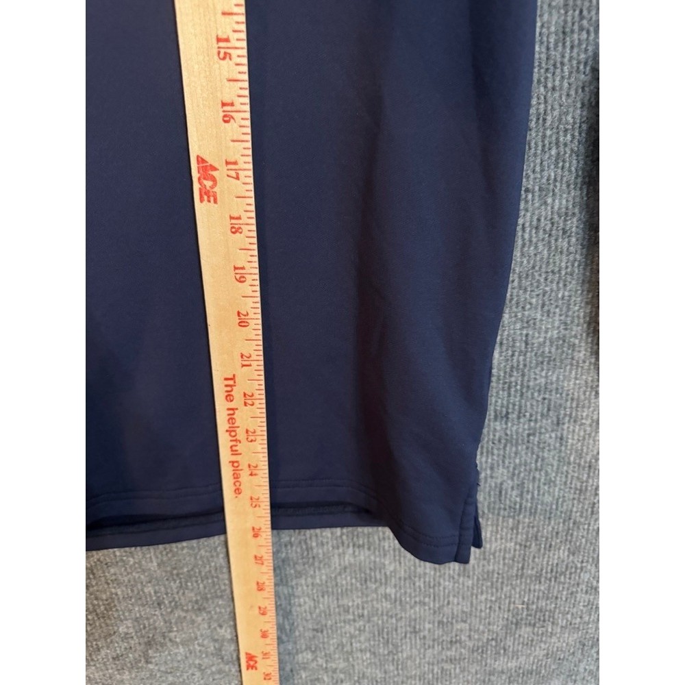 Turtleson Mens Navy Blue Performance Quarter Zip Pullover Windmill Logo MTL019 S