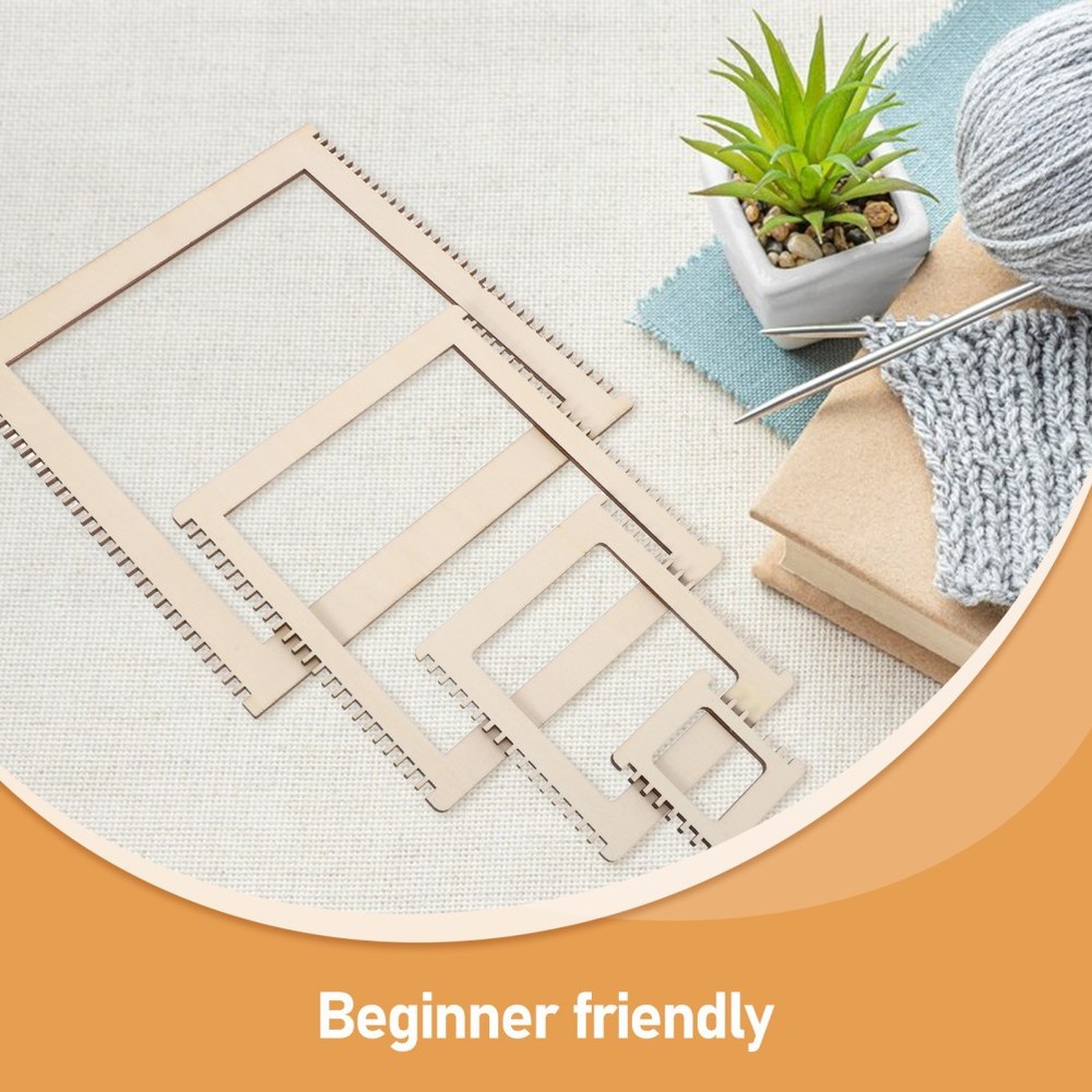 4 Pcs Weaving Kit for Toddler Starter Beginners Hand Auxiliary Tools