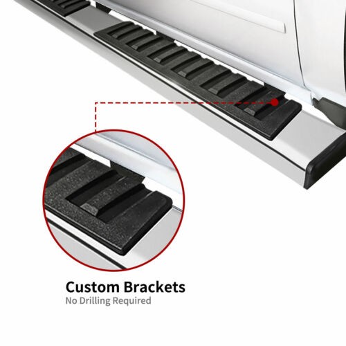 Running Boards for 2019-2026 Ram 1500 Crew Cab 6" Rectangular ABS Side Step Bars