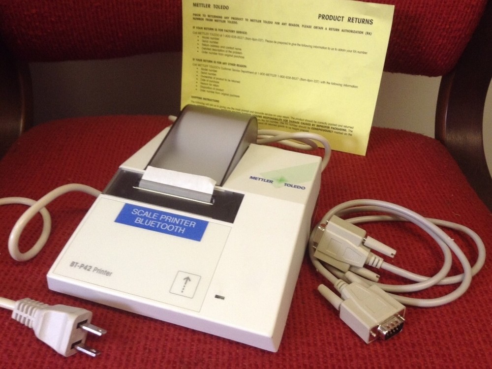 Mettler Toledo - Model #BT-P42 - Bluetooth Wireless Printer - NEW