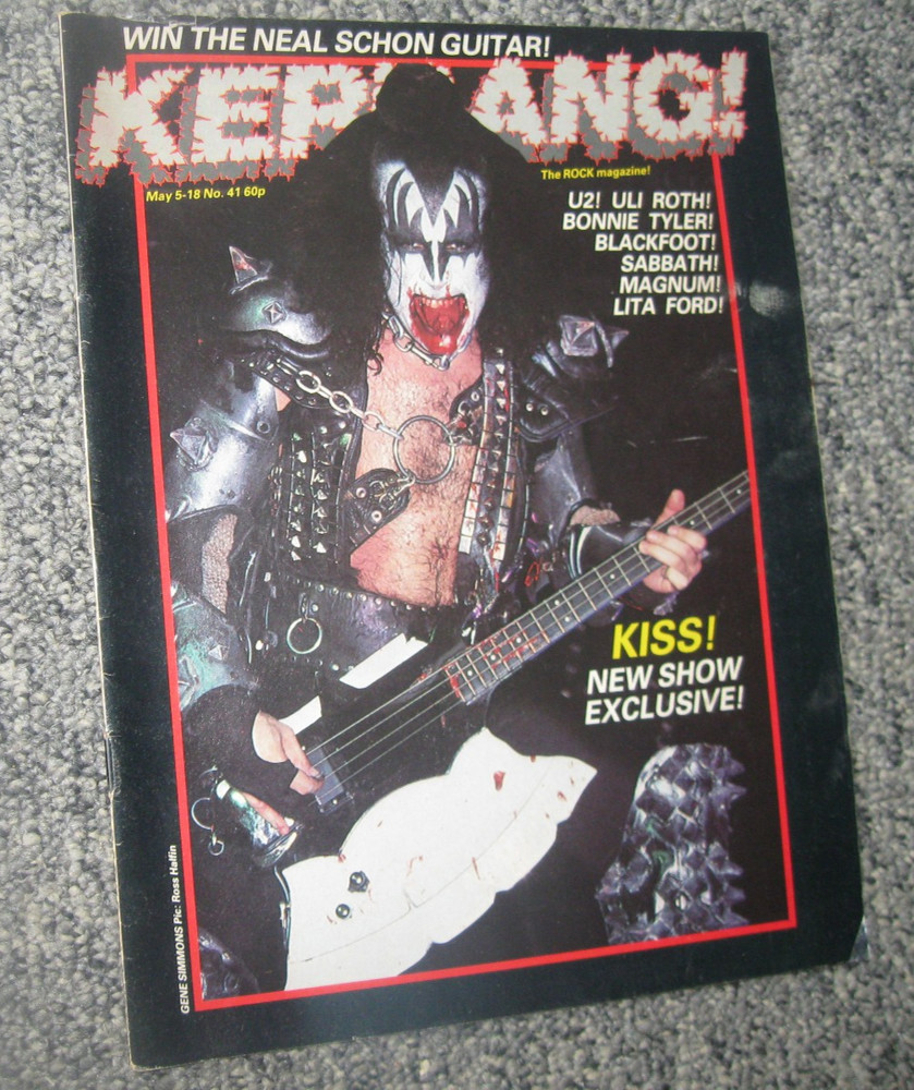KISS KERRANG MAGAZINE MAY 1982 w/7-PAGE FEATURE/COVER SPECIAL FOTO STORY #41