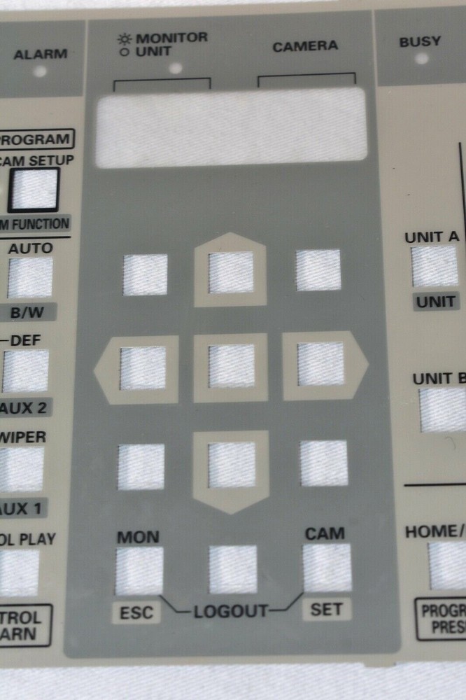 PANASONIC WV-CU360C System Controller Face Plate + FAST SHIPPING!!!