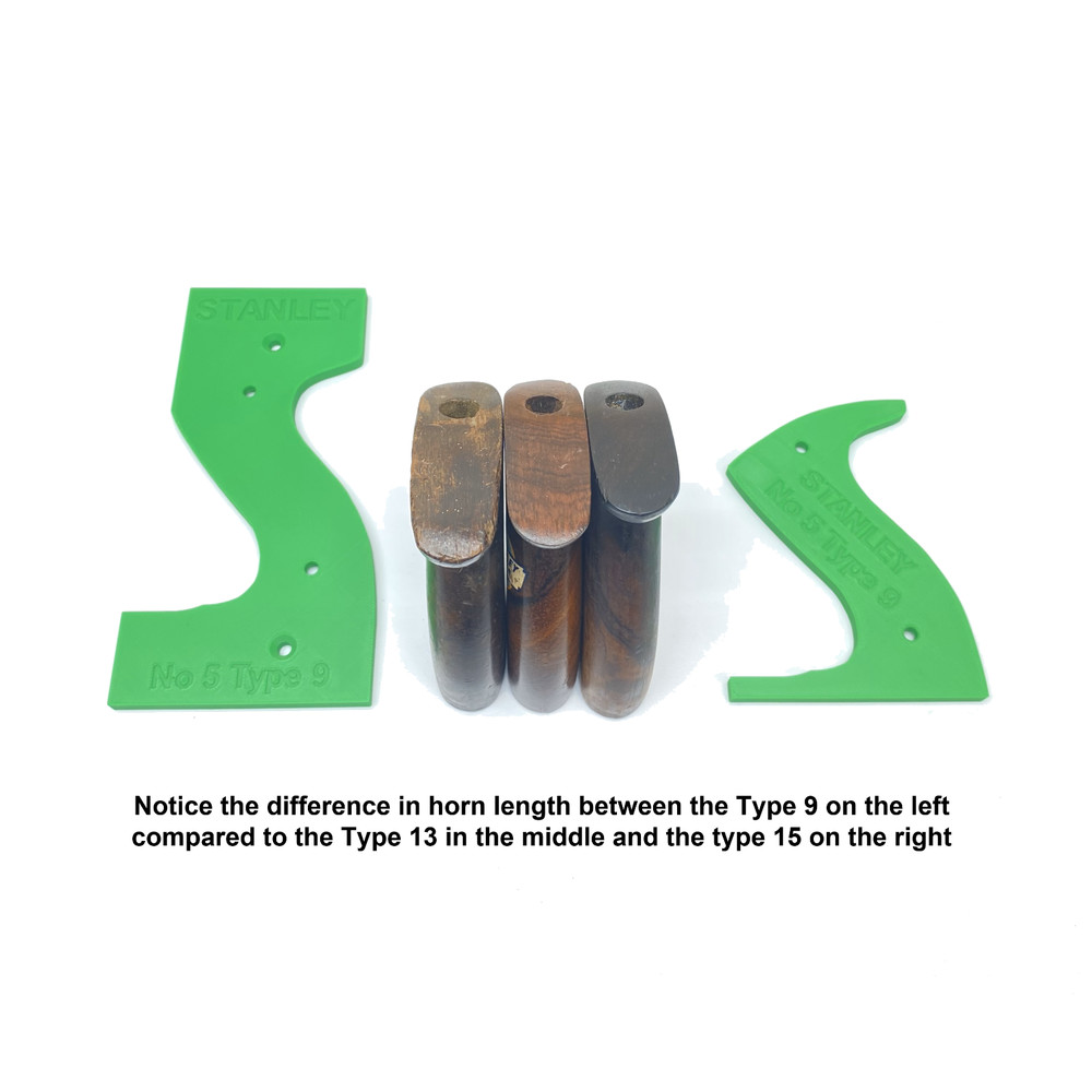 Stanley No 4 Type 13 3-Piece Hand Plane Tote Template Set