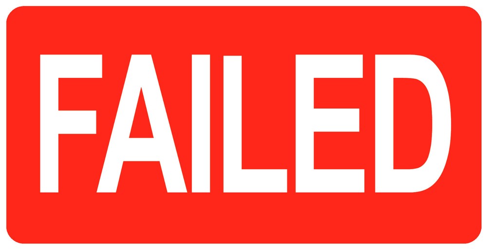 FAILED - HOLD - PASSED Stickers / Labels - 20 x 40mm - Various Pack Sizes