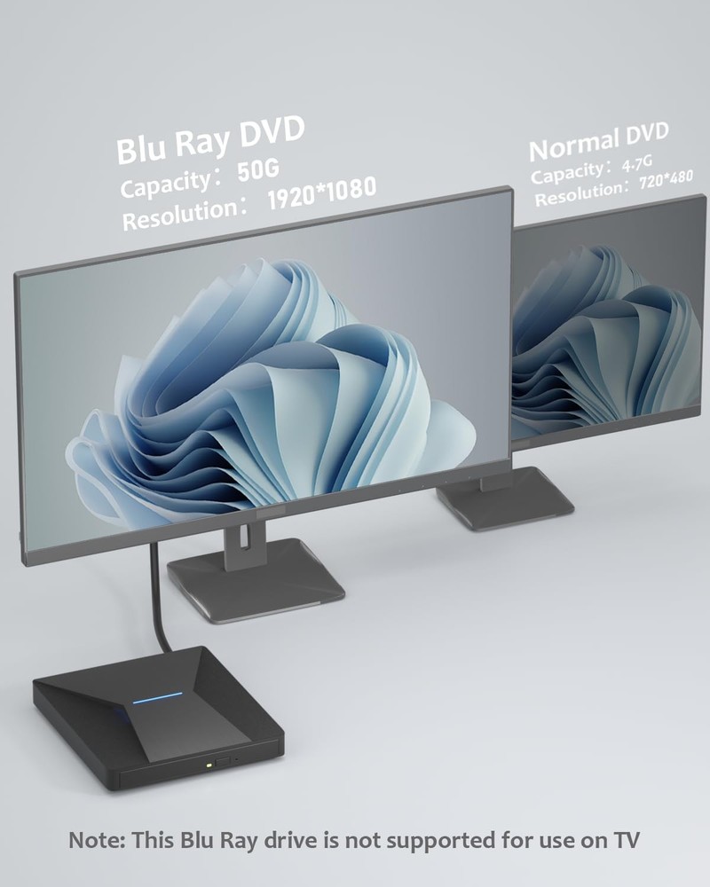 USB 3.0 and Type-C External Bluray Drive, Burner and...