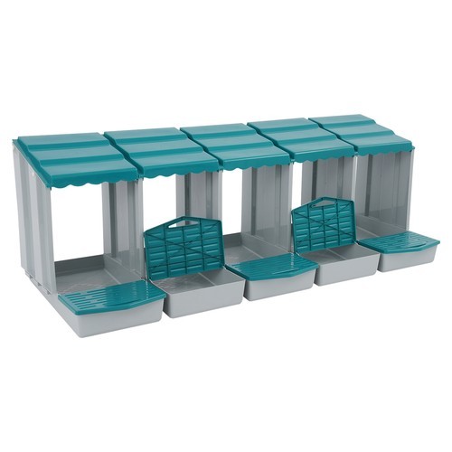 Chicken Laying Box Modern 5-Compartment Chicken Nesting Box with Egg Collection