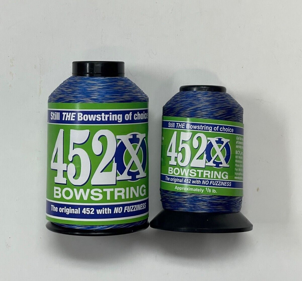 NEW BCY 452X String Making Material (Blue/Silver) Choose your size 1/4 or 1/8 lb