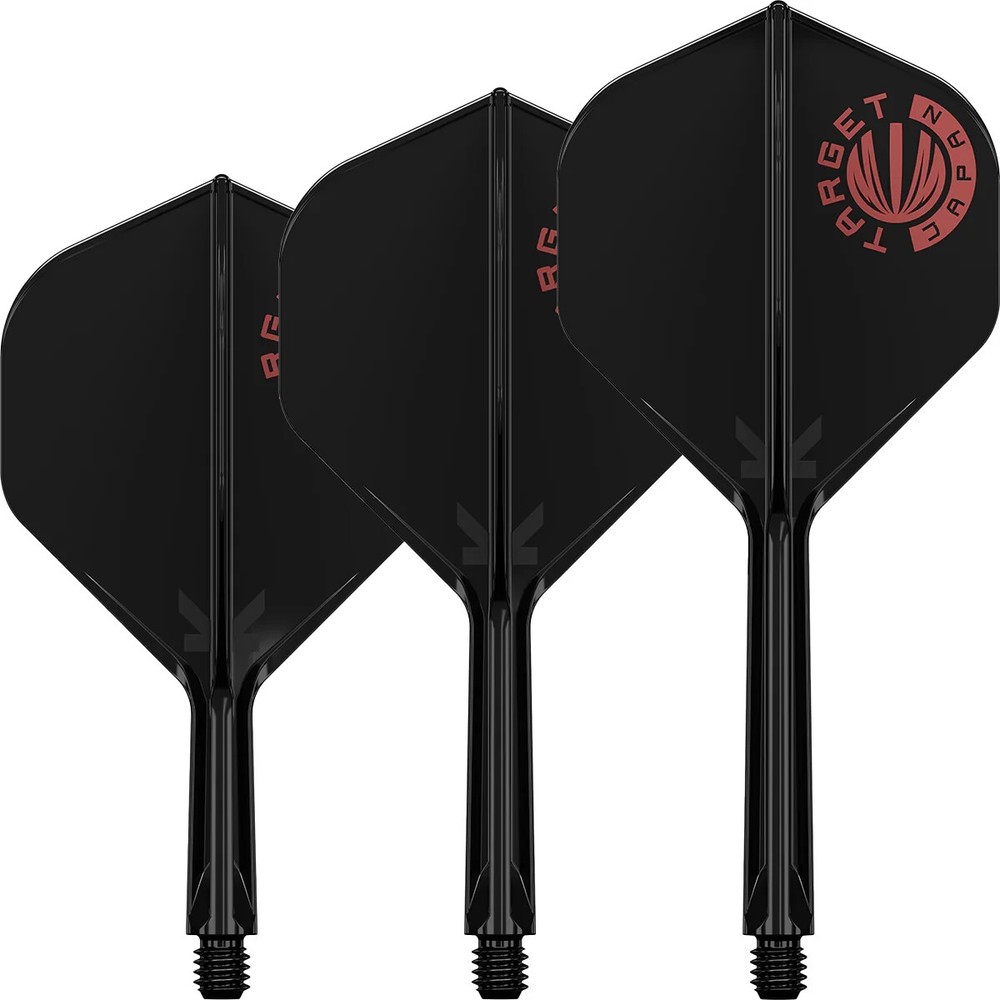TARGET JAPAN LOGO BLACK  K FLEX NO2 MEDIUM 1 PIECE FLIGHT & SHAFT