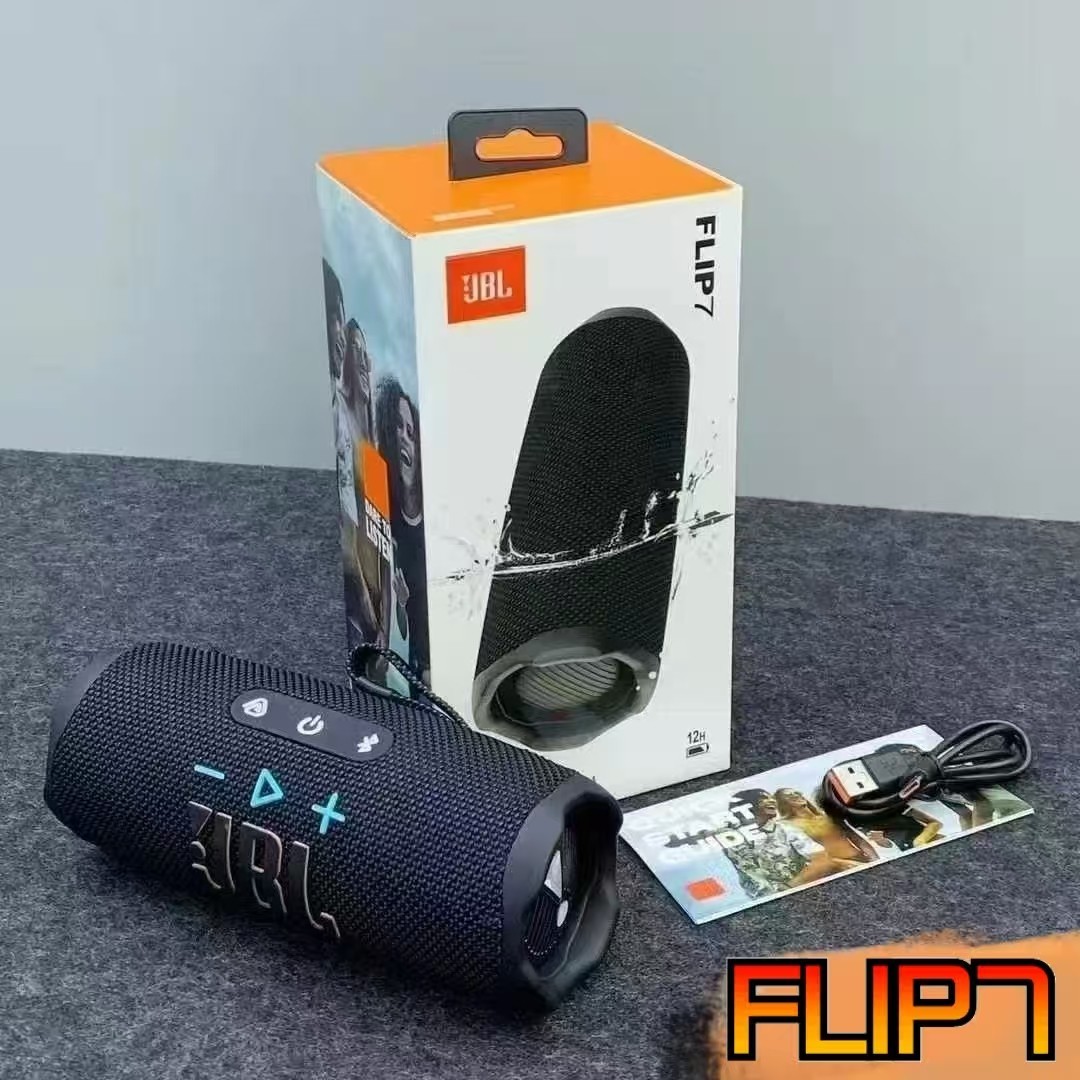 NEW JBL Flip7 Portable Wireless Speaker Bluetooth Water Dust Proof IPX7 - BLACK