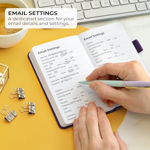 Password Book – Alphabetized Internet Address & Password Organizer - Computer