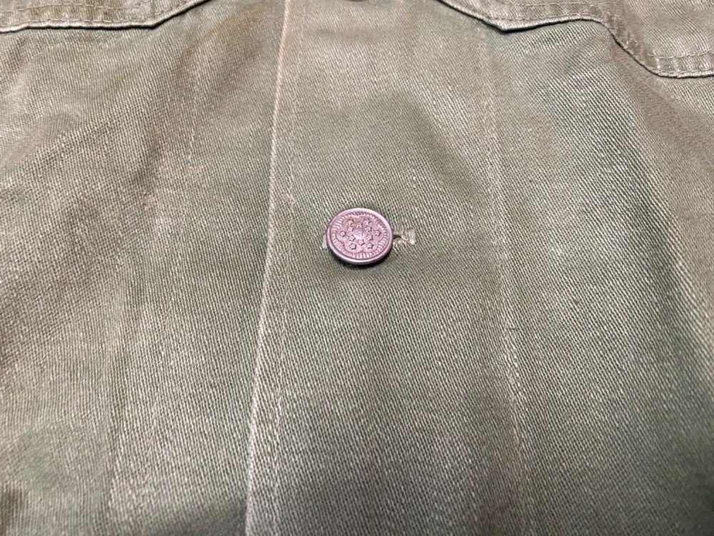 ORIGINAL WWII US ARMY HBT COMBAT FIELD JACKET- SIZE MEDIUM