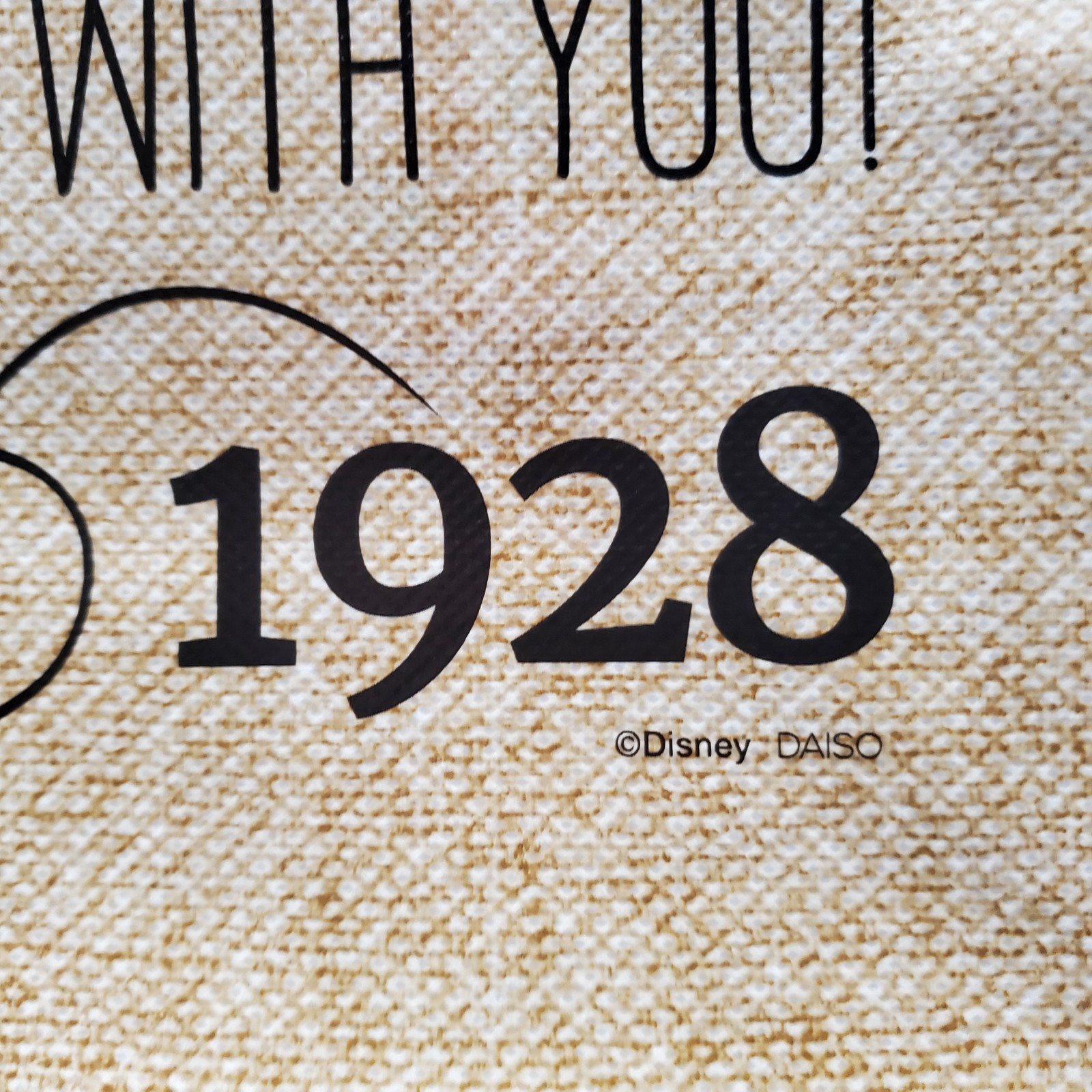 Disney Mickey 1928 Reusable Grocery Shopping Tote Bag SMALL 11x11x4" Cool Blue