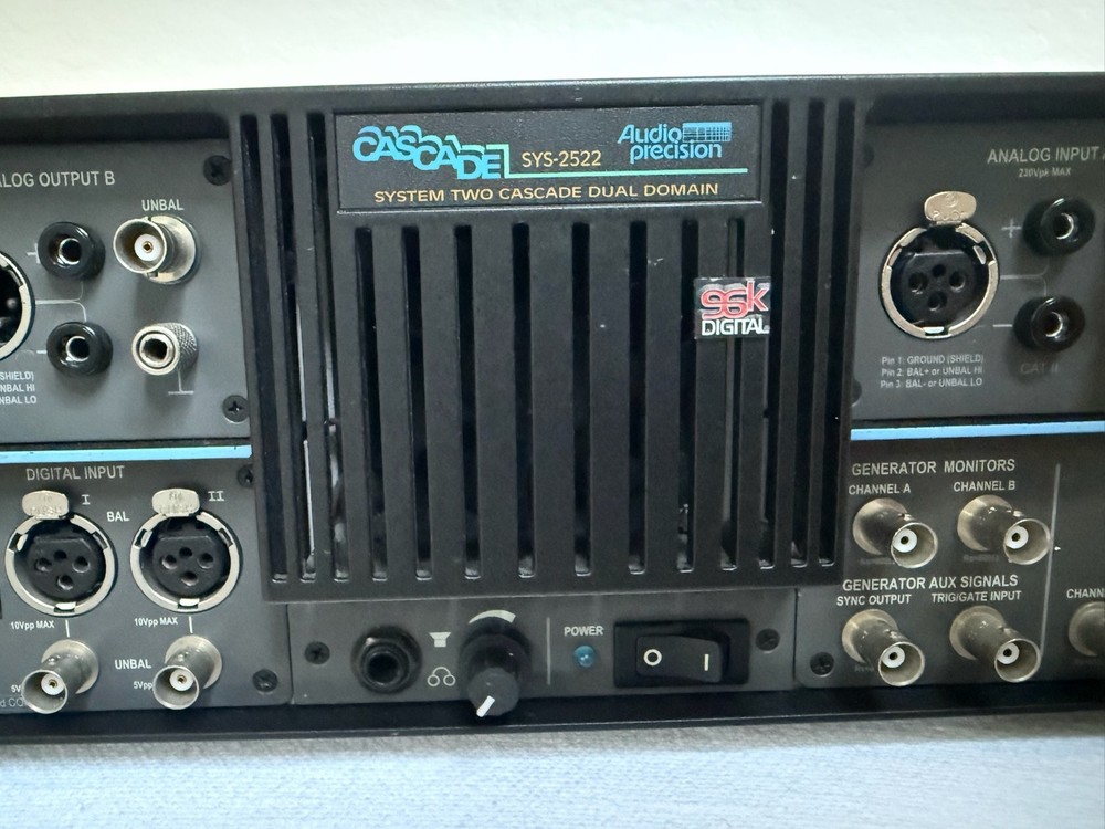 Audio Precision Analyzer SYS-2522 Cascade 96 kHz Dual Domain - Fully Equipped!