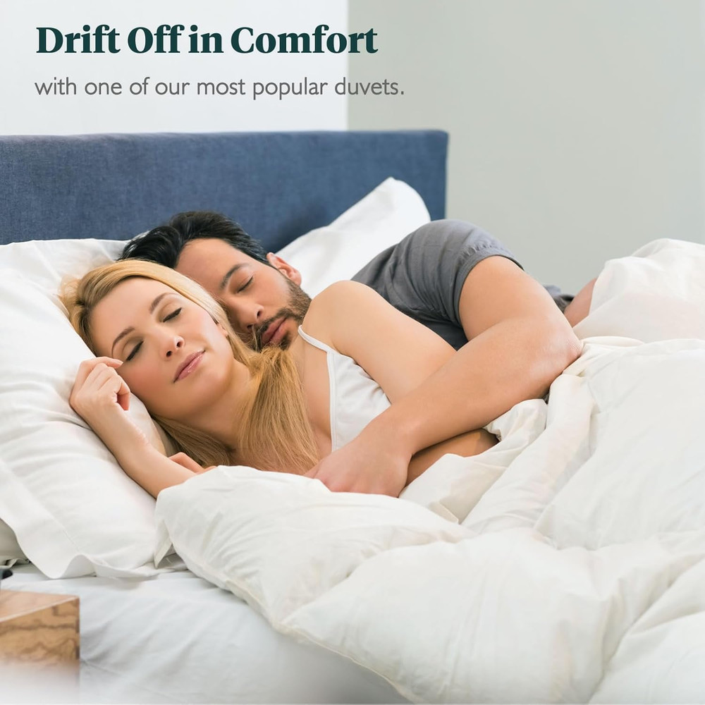 Feathers & down Comforter, Organic Duvet Insert, 100% Cotton Shell, Ethically-So