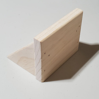 4.75 Inch Unfinished Pine Shelf