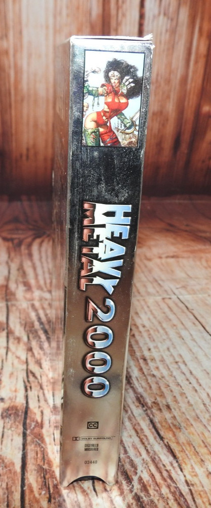 Heavy Metal 2000 (VHS, 2000) Metallic Silver colored Slipcase