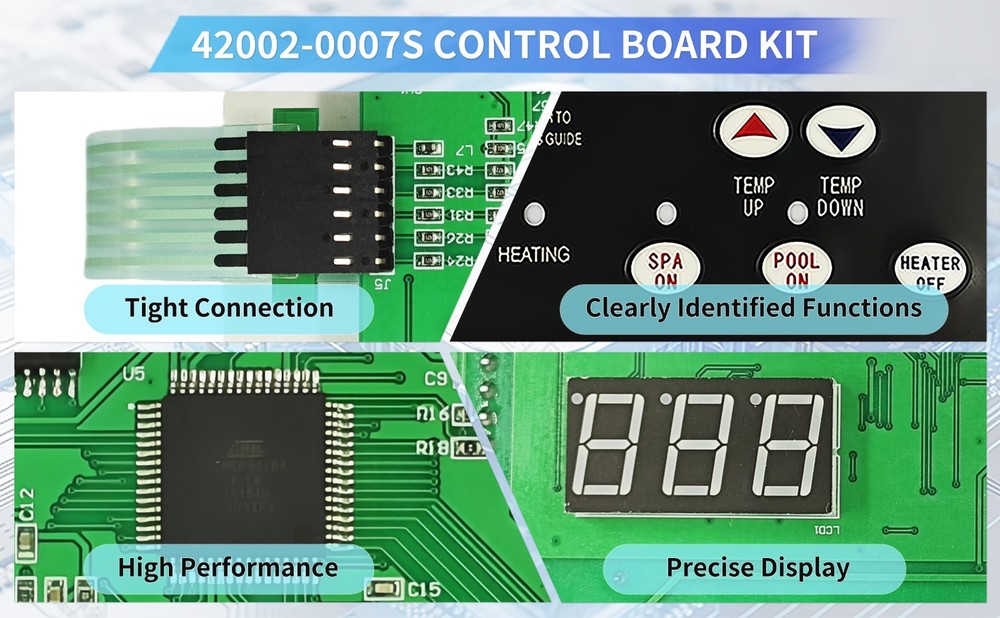 42002-0007S Control Board Kit Replacement for Most Pentair MasterTemp Sta-Rite M
