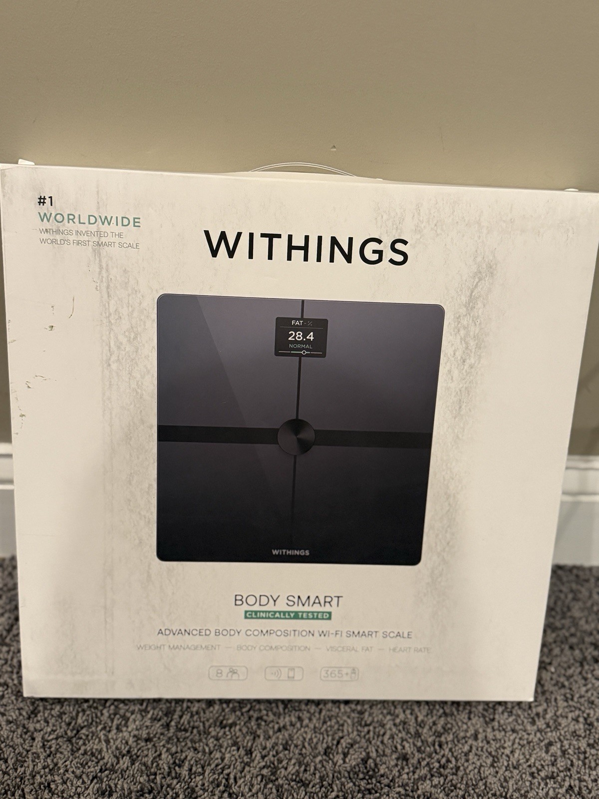 Withings Body Smart WiFi Scale WBS13-BLACK-ALL-INTER HQYD2ZM/A ❤️️✅❤️️✅ NEW