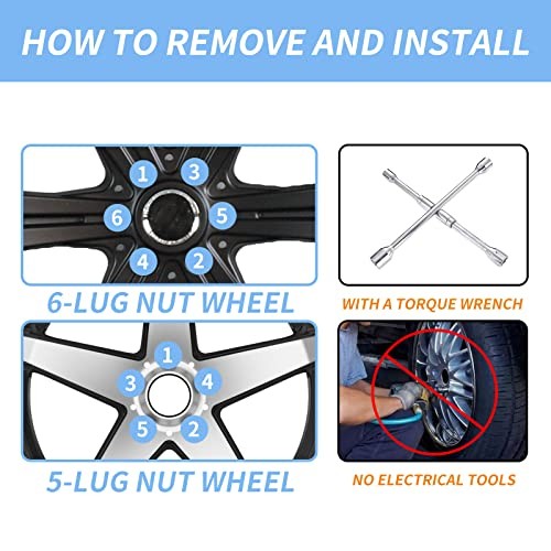 24Pcs Anti Theft Spikes Extended Tuner Wheel/Rims Lug Nut Silver