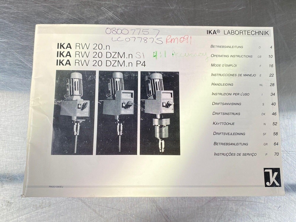Brookfield Thermosel/ 75 Temperature Controller/ Viscosity - Users Manual / Book