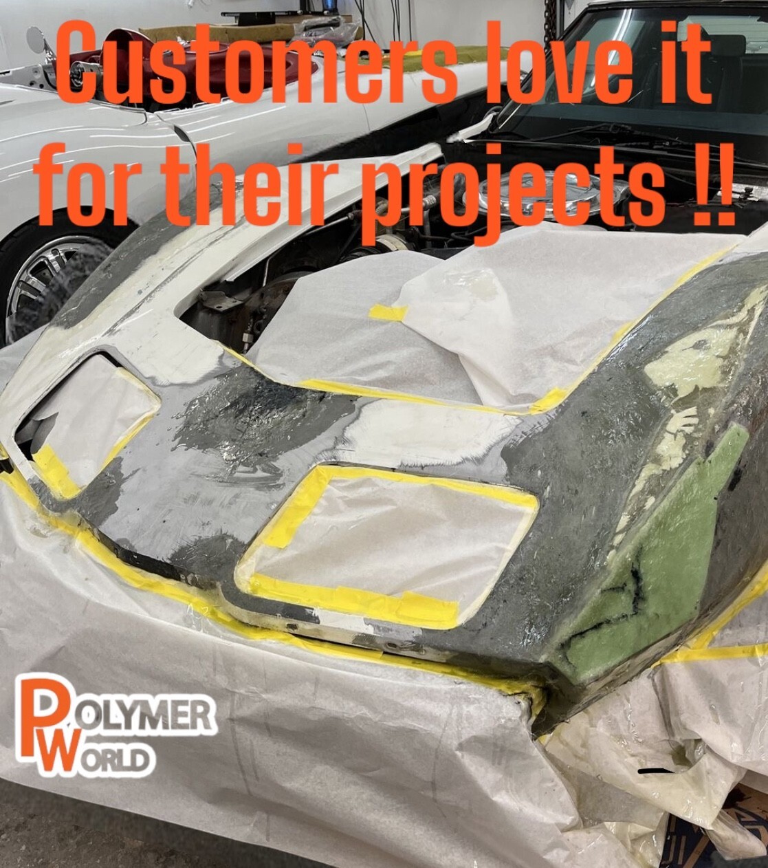 Polymer World Polyester Resin 1 Gal Kit For Boats RV's Canoes Fiberglass Autos