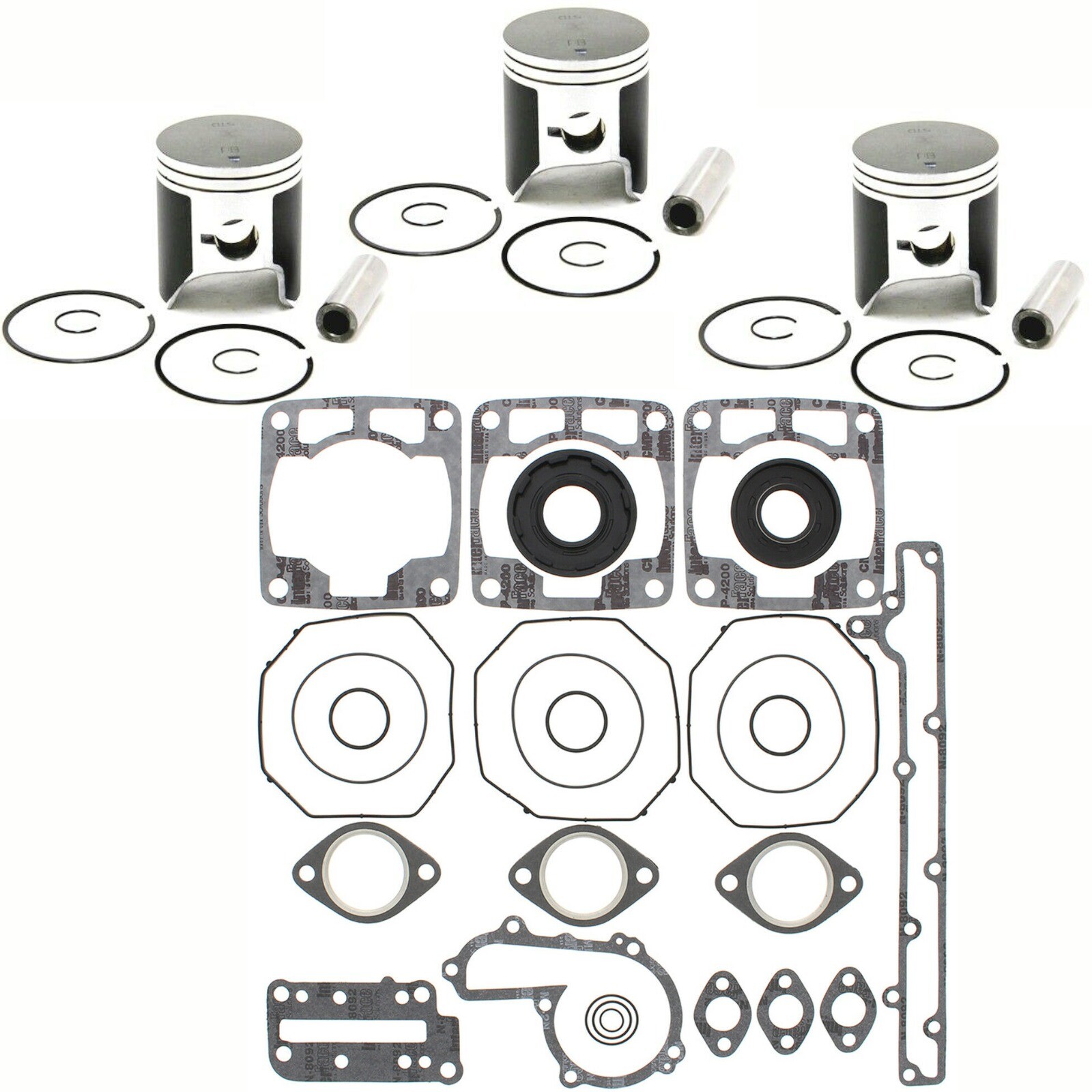 POLARIS 600 TRIPLE SPI PISTON KITS WINDEROSA COMPLETE GASKET SET SEALS 1996-1998