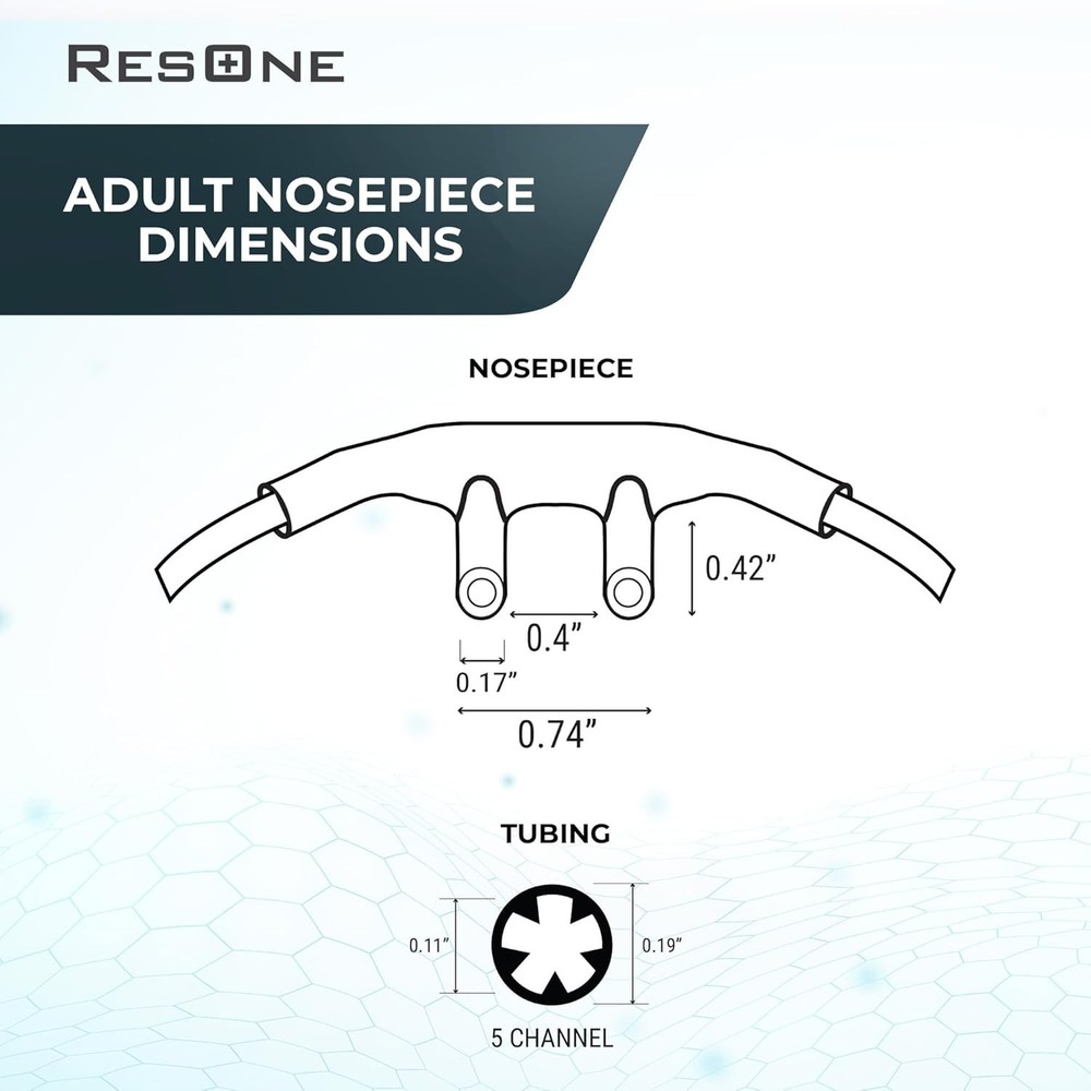 5-Pack Soft Curved 7Ft Nasal Cannula - Standard Flow Oxygen Therapy Solution