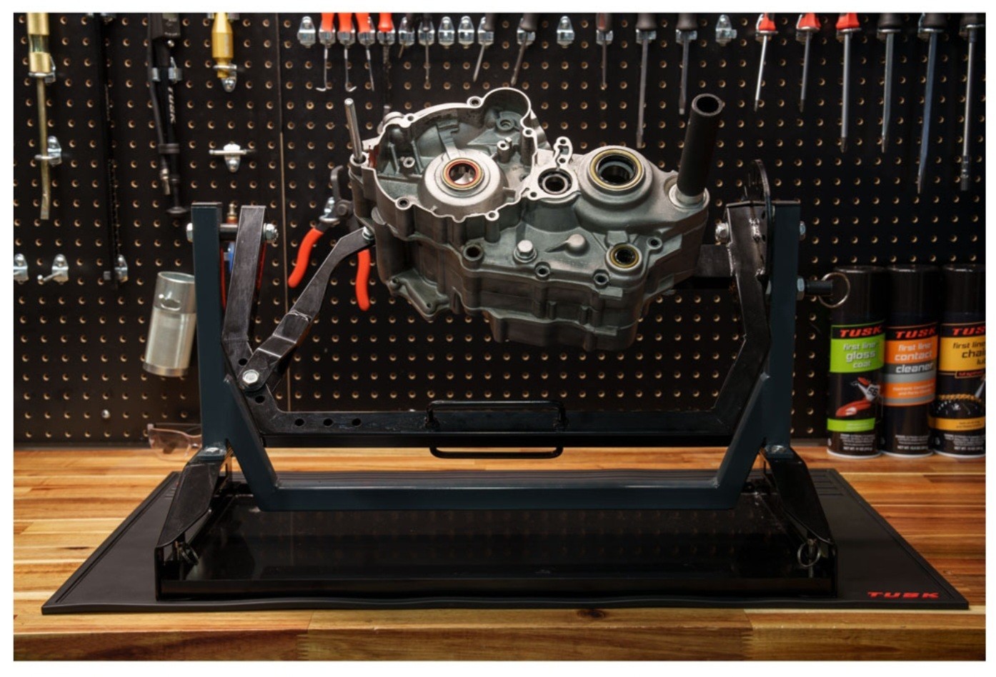 Tusk Motorcycle Engine Rebuild Rotary Stand Dirt Bike ATV Motocross Rotating