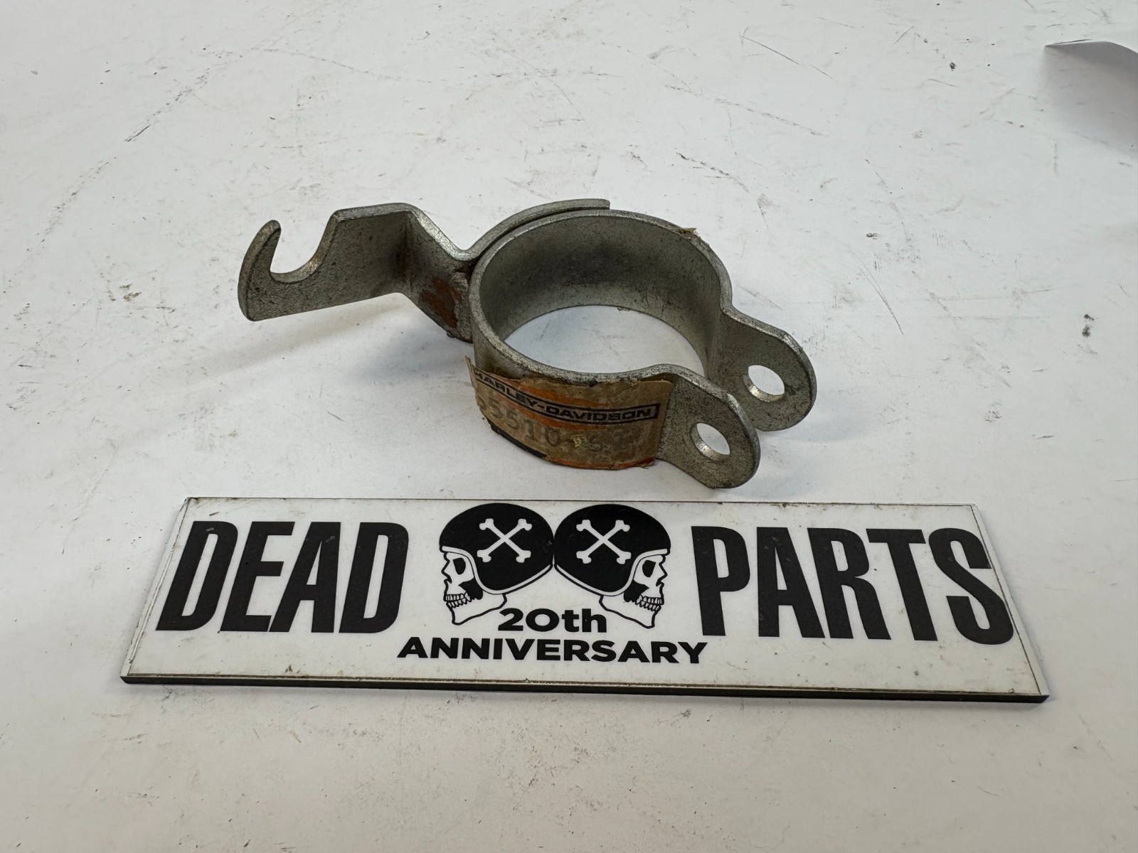 Harley NOS 65510-61 Panhead exhaust pipe clamp mount