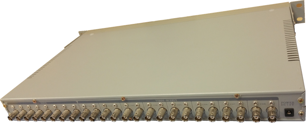 Eyemax 8CH Amplifier Splitter Multi Video Selector Loop Through Level Control