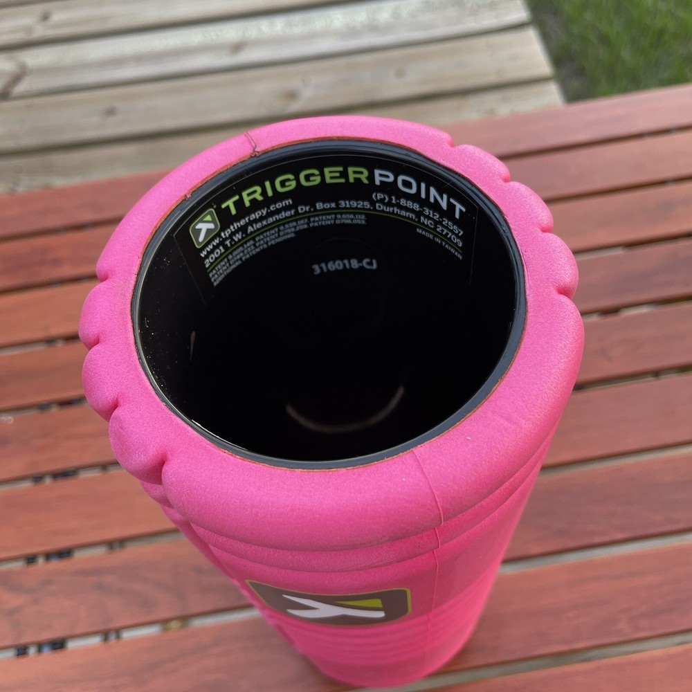 TriggerPoint GRID 1.0 Foam Roller 13” Pink Black Massager
