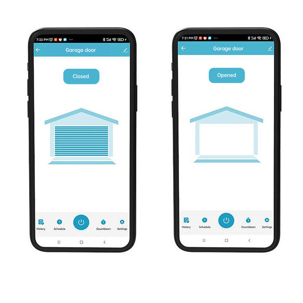 WiFi Smart Garage Door Opener Wireless APP Remote Controller Timer Voice Control