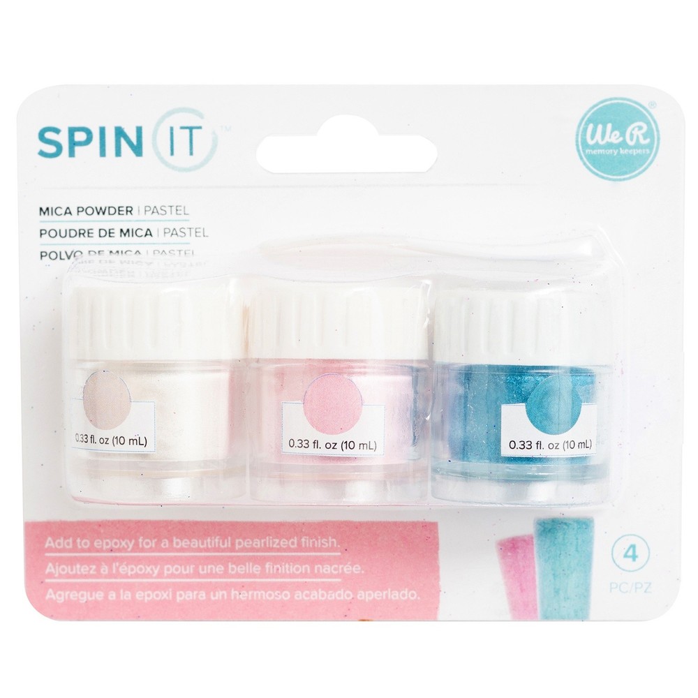 We R Memory Keepers Spin It Mica Powder 3/Pkg-Pastel