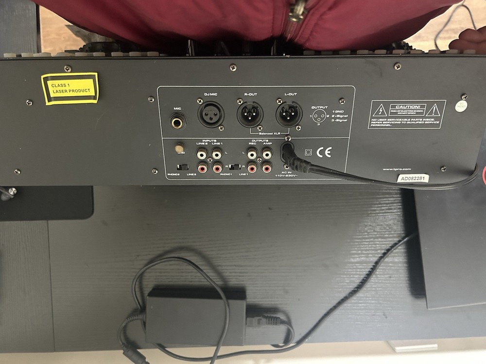 Technical Pro DMX-B1 Double Deck DJ Controller Black Loop Replay USB XLR RCA