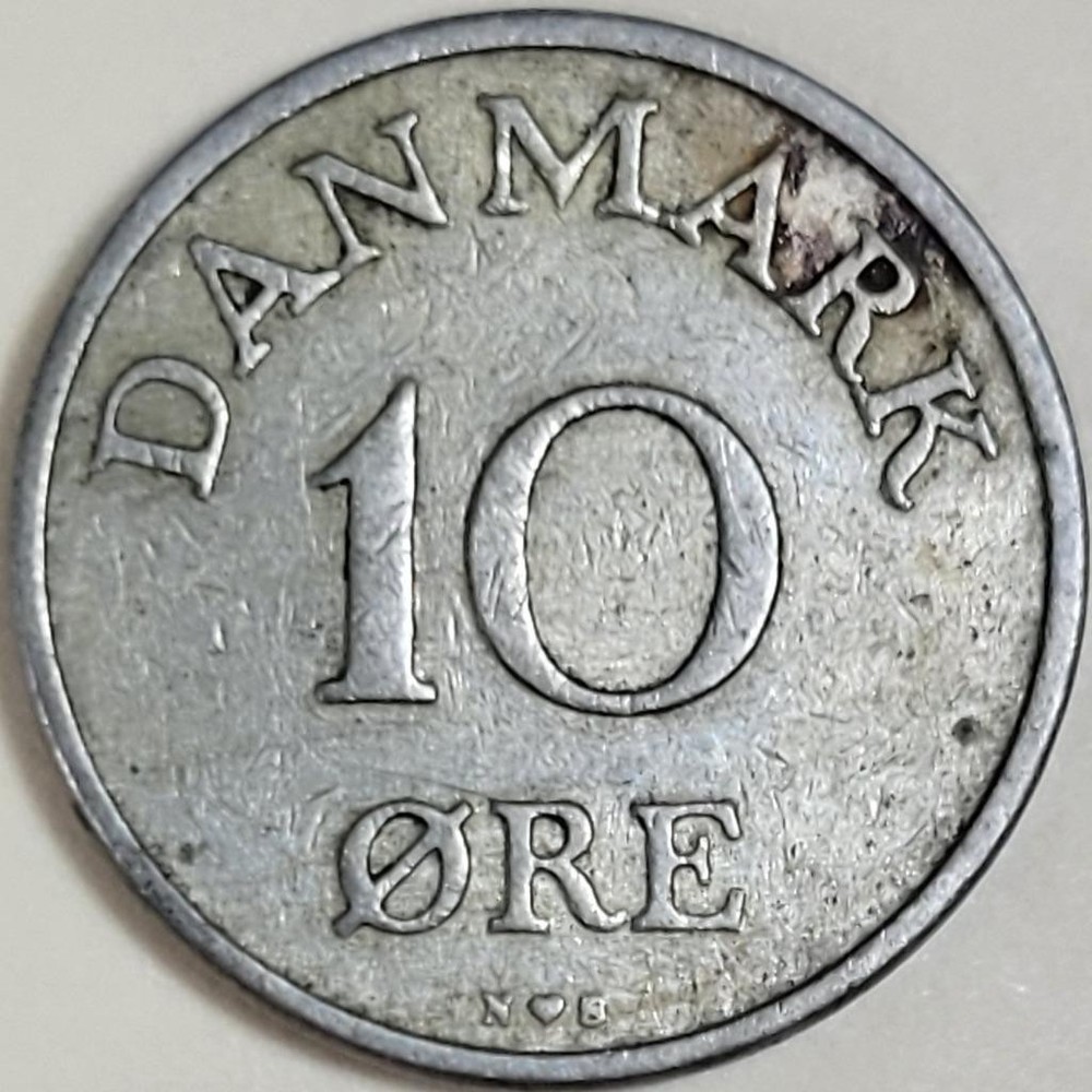 10 Ore - Danmark - 1955 - Denmark - VF/EF