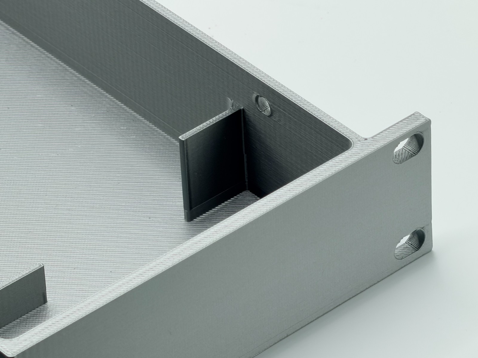 Rack Mount for UniFi USW-Pro-Max-16-PoE – 1U 19" with Tray for PSU Aluminum Look