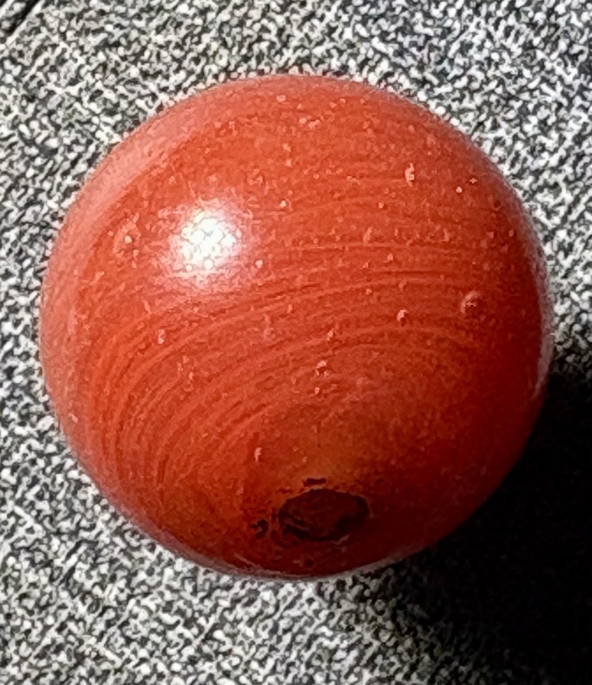 Natural Ancient Carnelian Bead .75”