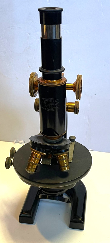 Antique 1900s Spencer Buffalo & Co Microscope/ Box
