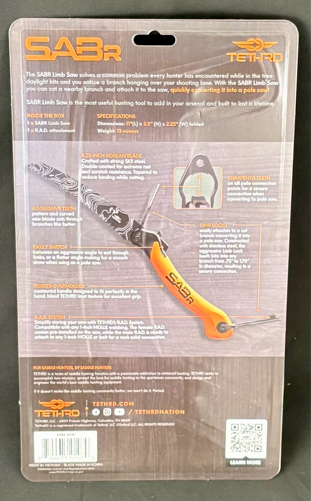 Tethrd SABR Limb Saw New