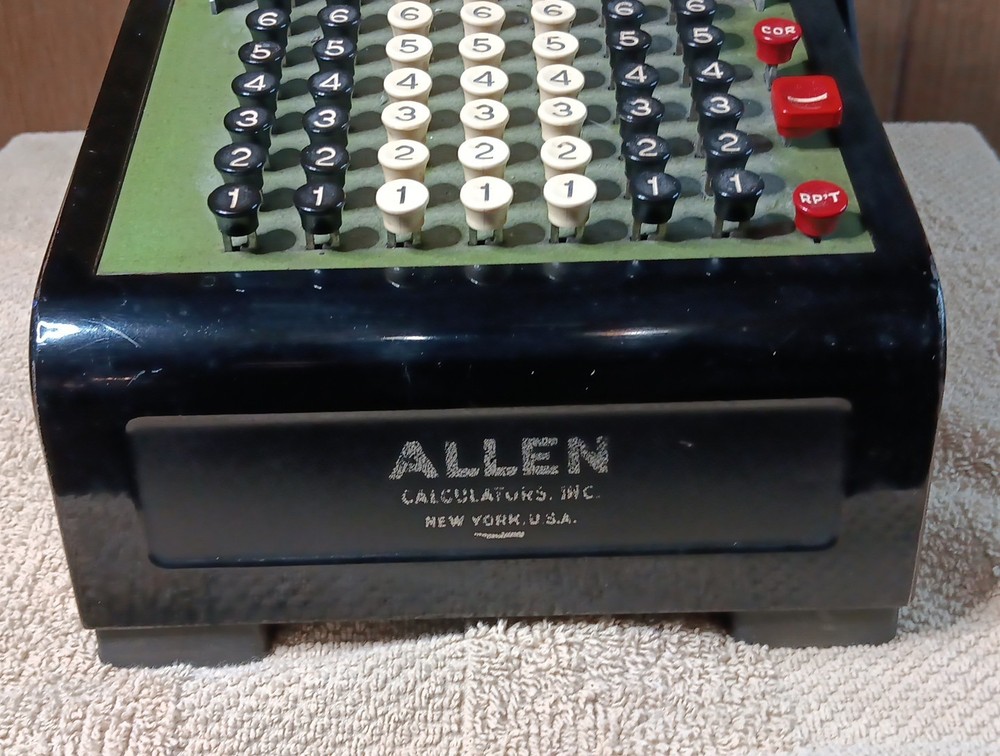 Vintage 1930s RC Allen 95 Calculator Adding Machine Nice Paint Read Description