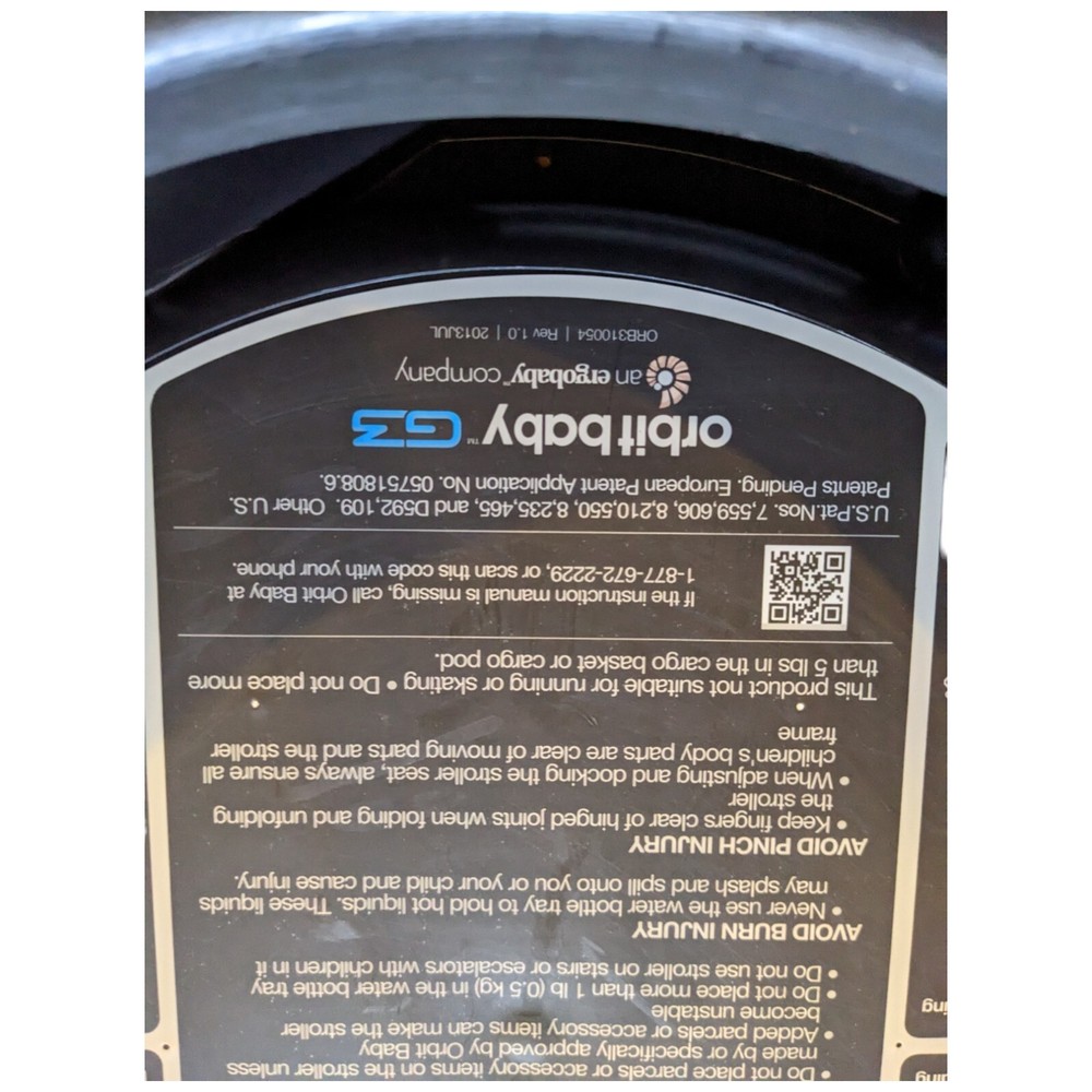 Orbit Baby G3 Stroller Base with Legs Replacement Part