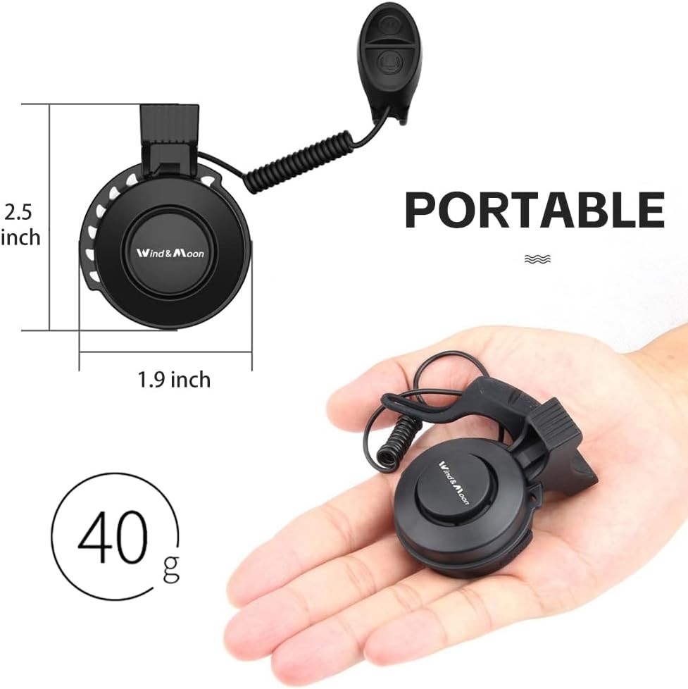 Lightweight and Compact 120db Bicycle Horn - Separate Control Switch Included